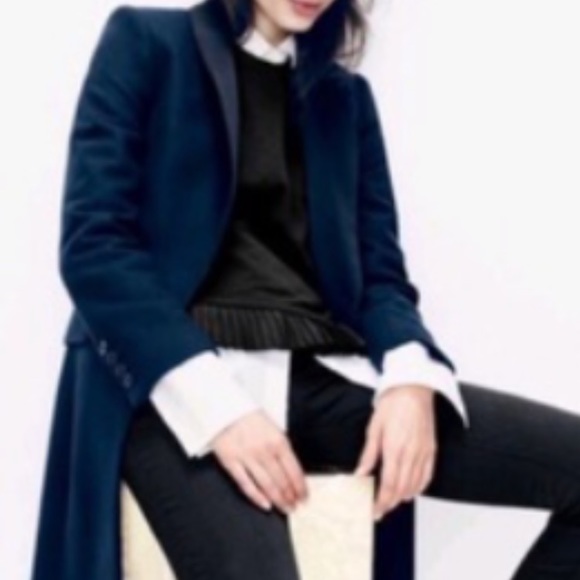 J. Crew  Pleated Ruffle Hem Peplum Long Sleeve Top - Picture 9 of 9